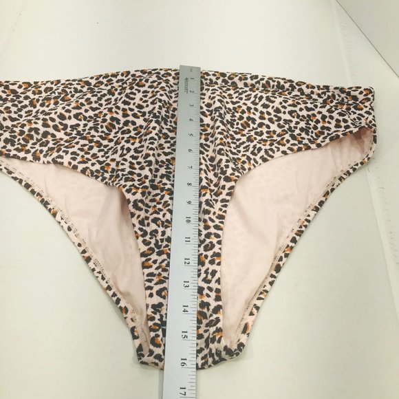 Xhilaration Women's Sz 20W/22W High Leg High Waist Swim Bottom Animal Print New - Picture 8 of 9